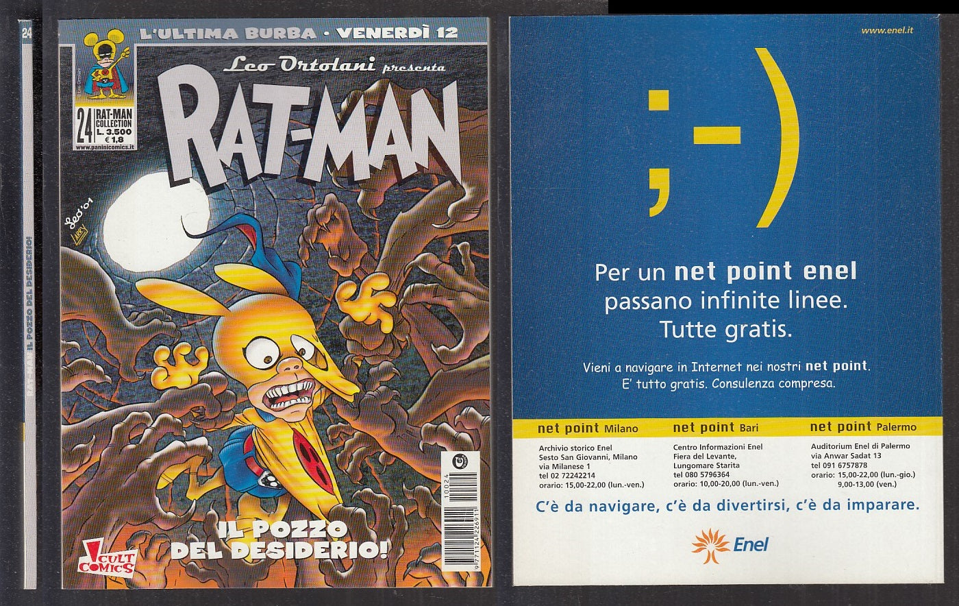 FC- RAT-MAN COLLECTION N.24 ORIGINALE ECCELLENTE- ORTOLANI- PANINI- 2001- B- VNX