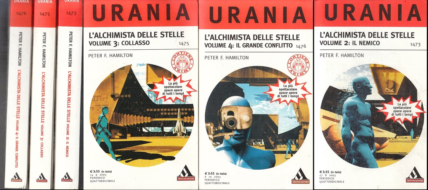 LF- URANIA 1473,1475,1476 L'ALCHIMISTA DELLE STELLE 2,3,4 - HAMILTON-- B- ZFS243