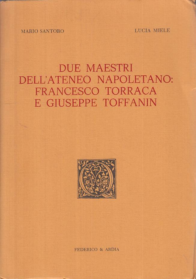 LS- DUE MAESTRI ATENEO NAPOLETANO TORRACA E TOFFANIN -- F&A--- 1990 - B - YTS498
