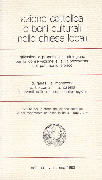 LS- AZIONE CATTOLICA E BENI CULTURALI CHIESE LOCALI -- AVE --- 1983 - B - ZTS219