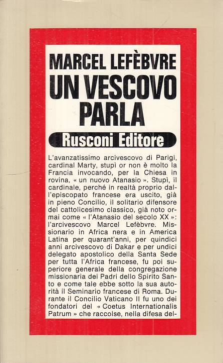 LS- UN VESCOVO PARLA - LEFEBVRE - RUSCONI -- 1a ED. - 1975 - B - ZTS314