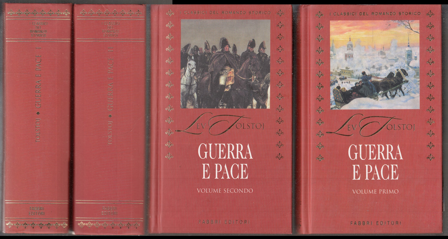 LN- GUERRA E PACE 2 VOLUMI - LEV TOLSTOJ - FABBRI --- 2001 - C - XFS