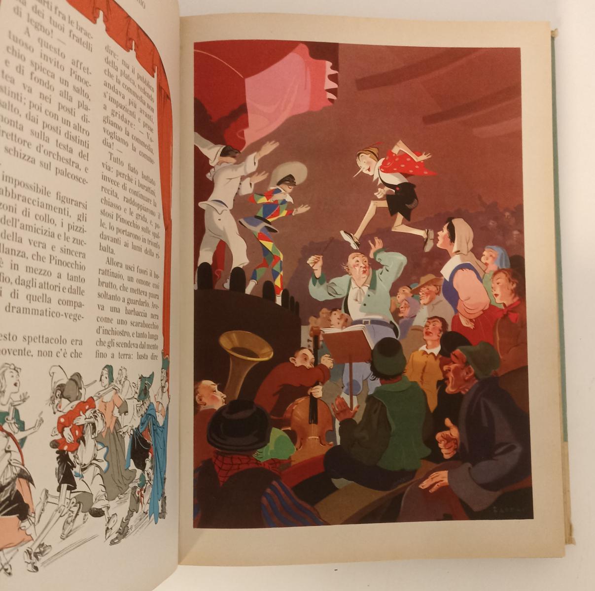LB- PINOCCHIO ILLUSTRATO DA FAORZI - CARLO COLLODI - SALANI --- 1954 - C - RGZ