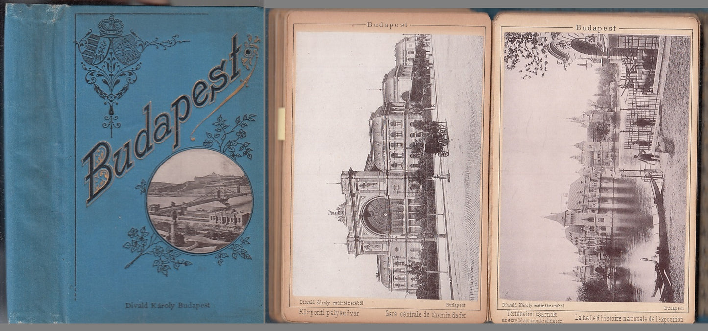 LV- BUDAPEST RACCOLTA A FISARMONICA DI 18 CARTOLINE - DIVALD KAROLY - XFS144