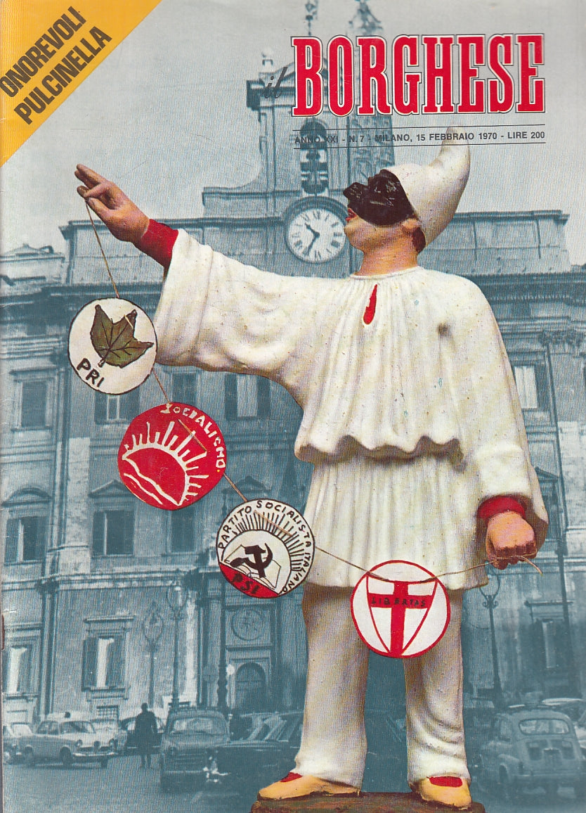 LR- LOTTO RIVISTA IL BORGHESE 6 NUMERI - 1970/1971 - S - ZFS357