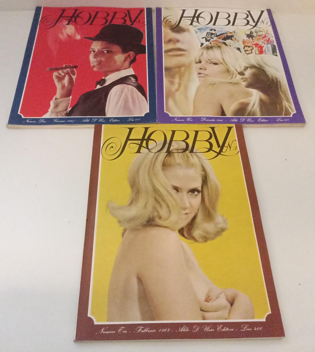 LR- RIVISTA HOBBY NUMERI 1,2,3 1966/1967 -- ALDO D'URSO EDITORE---- B- ZFS496