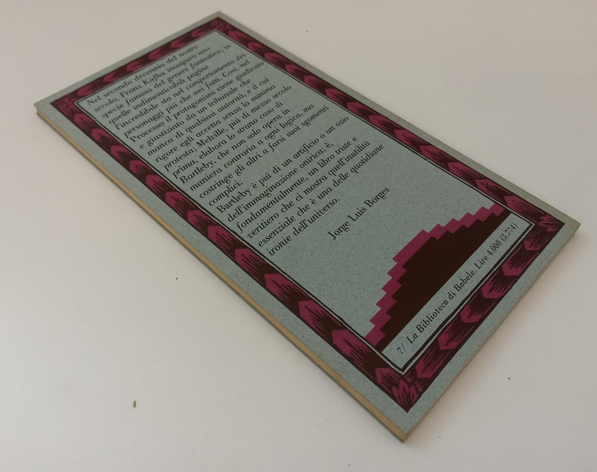 LT- BARTLEBY LO SCRIVANO - MELVILLE - FRANCO MARIA RICCI - BIBLIOTECA BABELE