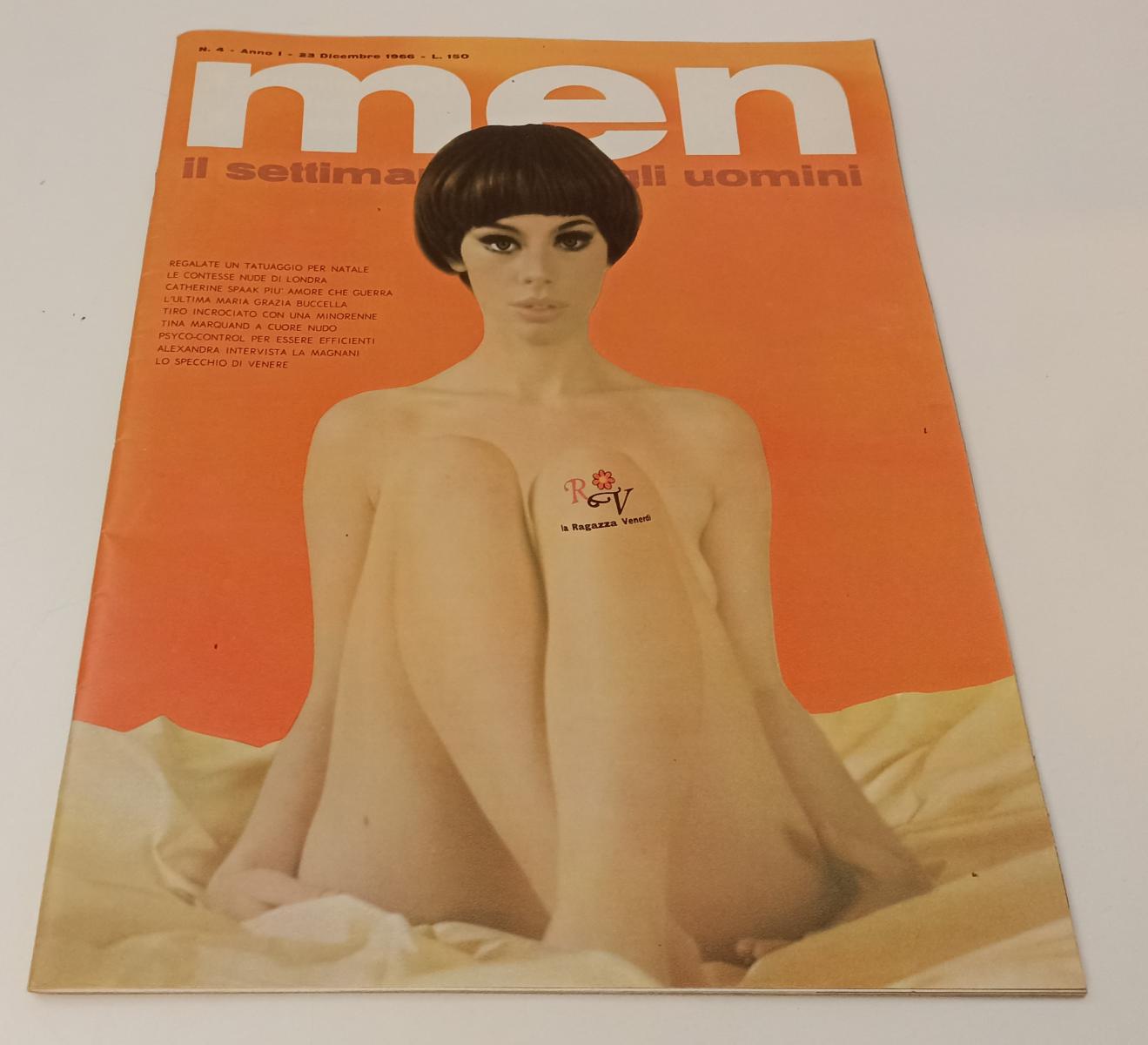 LR- RIVISTA MEN N.4 ANNO I 23 DICEMBRE 1966 SETTIMANALE DEGLI UOMINI - RVSa8