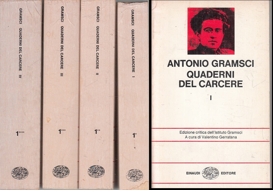 LS- QUADERNI DAL CARCERE 4 VOLUMI- ANTONIO GRAMSCI- EINAUDI- NUOVA SERIE- B- XFS