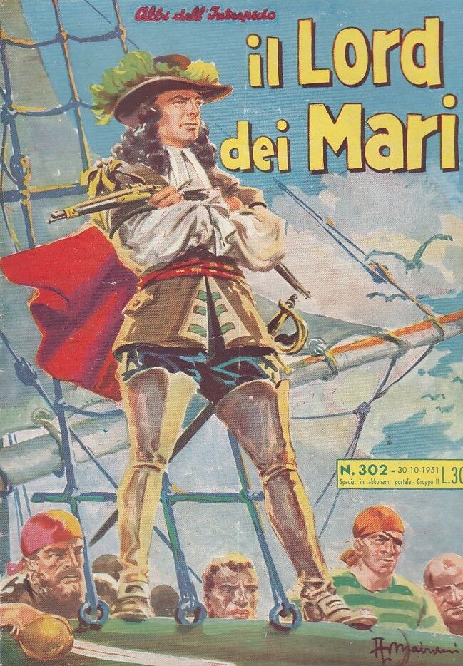 FZ- ALBI DELL'INTREPIDO N.302 IL LORD DEI MARI -- UNIVERSO - 1951 - S - H23