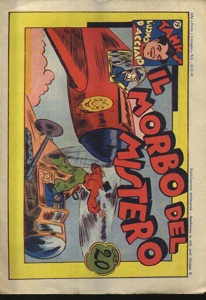 FZ- TANKS L'UOMO D'ACCIAIO N.19 ALBI FORZA E CORAGGIO N.S. --- 1948 - S - H23