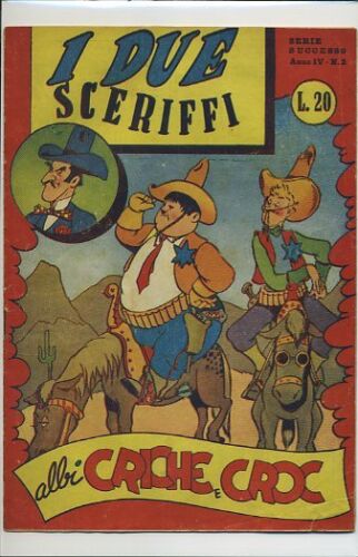 FZ- ALBI CRICHE E CROC N.2 SERIE SUCCESSO ANNO IV -- EDITAL - 1949 - S - H23