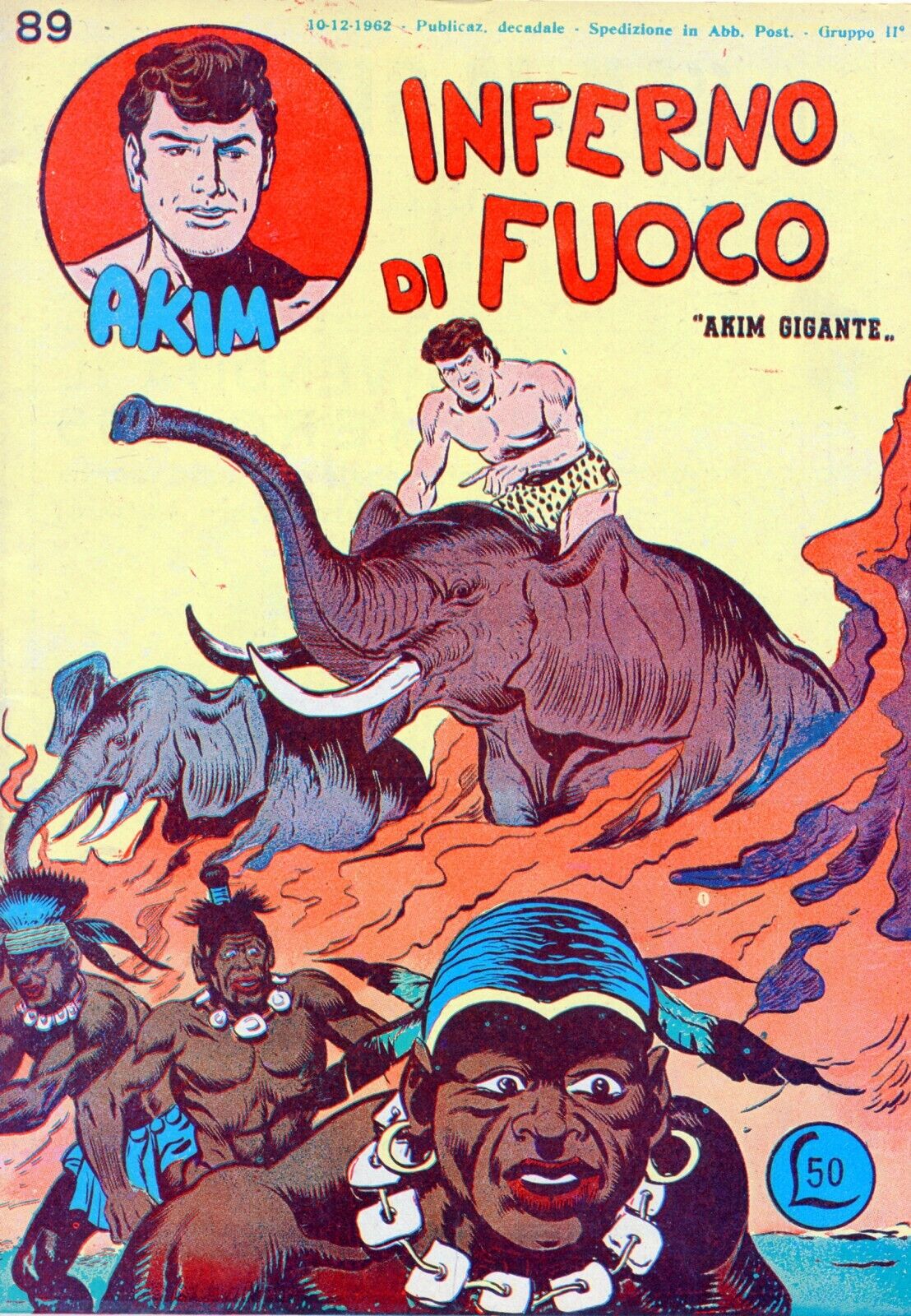 FZ- AKIM GIGANTE N.89 III SERIE -- TOMASINA - 1962 - S - H23