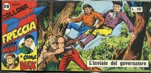 FT- STRISCIA COLLANA FRECCIA XXVII SERIE N.28 BLEK MIKI -- DARDO -- S - H23