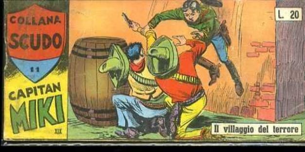 FT- STRISCIA COLLANA SCUDO XIX SERIE N.11 CAPITAN MIKI -- DARDO -- S- H23