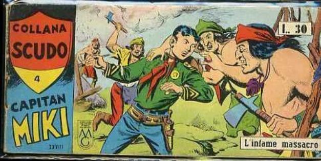 FT- STRISCIA COLLANA SCUDO XXVIII SERIE N.4 CAPITAN MIKI -- DARDO -- S- H23