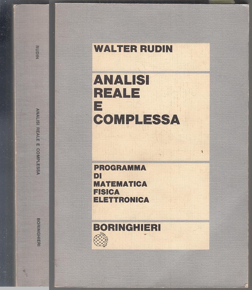 LZ- ANALISI REALE E COMPLESSA - WALTER RUDIN - BORINGHIERI--- 1974- B- XFS74
