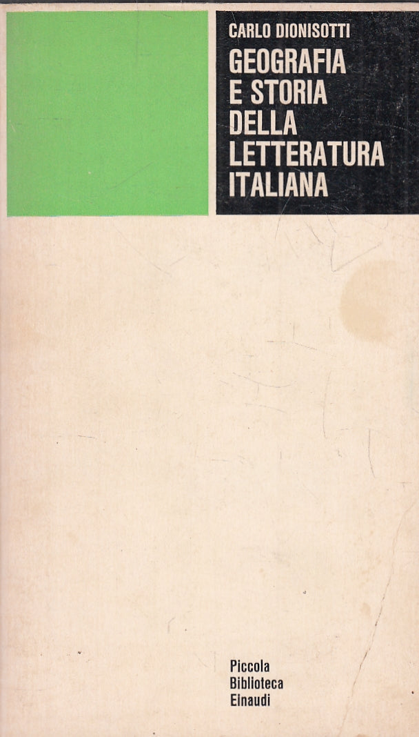LS- GEOGRAFIA E STORIA LETTERATURA ITALIANA - DIOSINOTTI- EINAUDI- PBE--- B- XFS