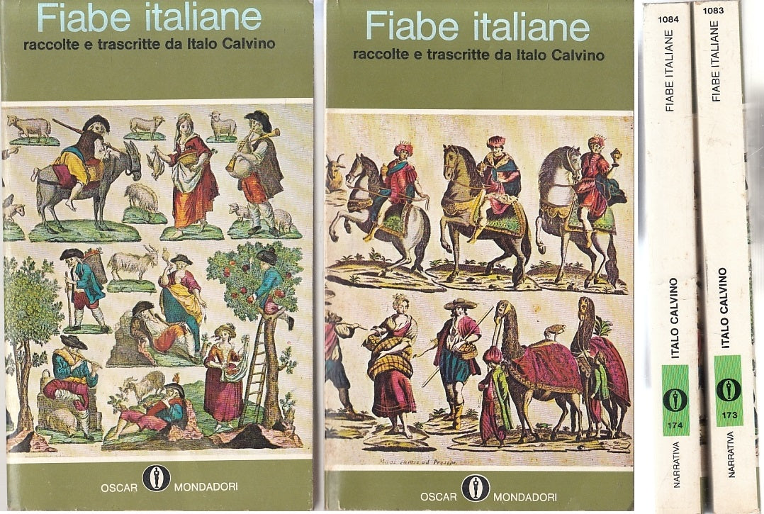 LN- FIABE ITALIANE 2 VOLUMI ITALO CALVINO -- MONDADORI - OSCAR --- B - XFS