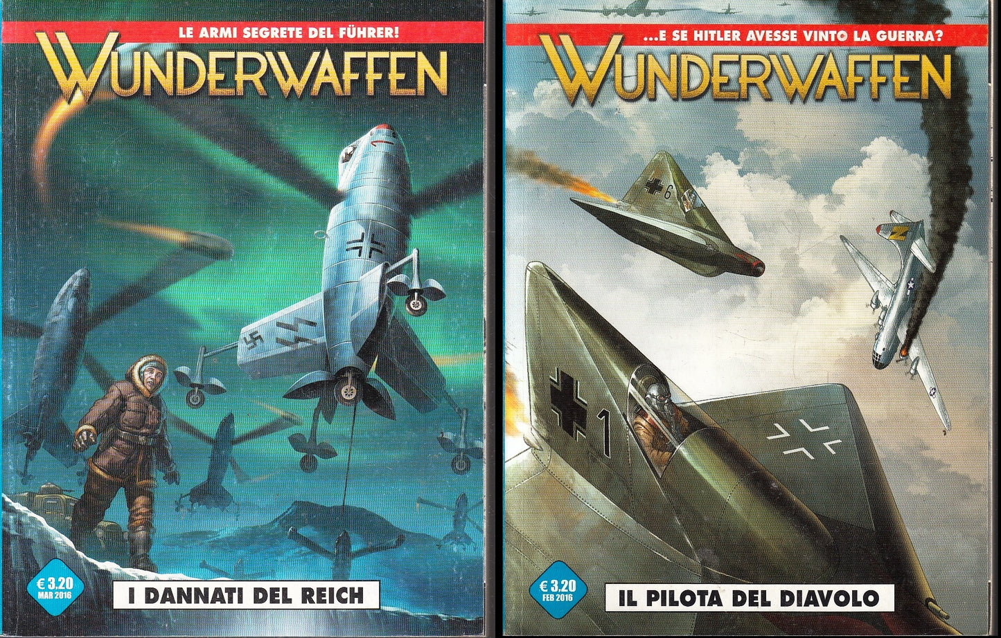 FB- WUNDERWAFFEN 1/2 DANNATI DEL REICH PILOTA DIAVOLO-- COSMO SERIE BLU-- B- P23