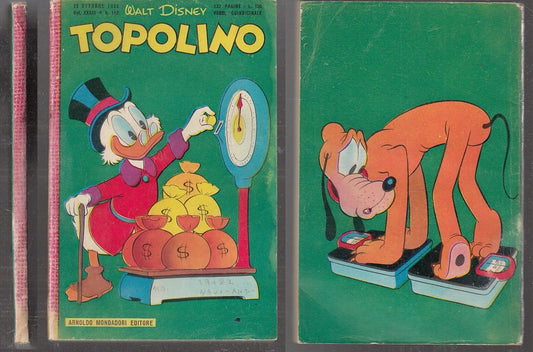 FD- TOPOLINO N.197 ORIGINALE CON BOLLINO -- DISNEY MONDADORI - 1958 - B - Q23