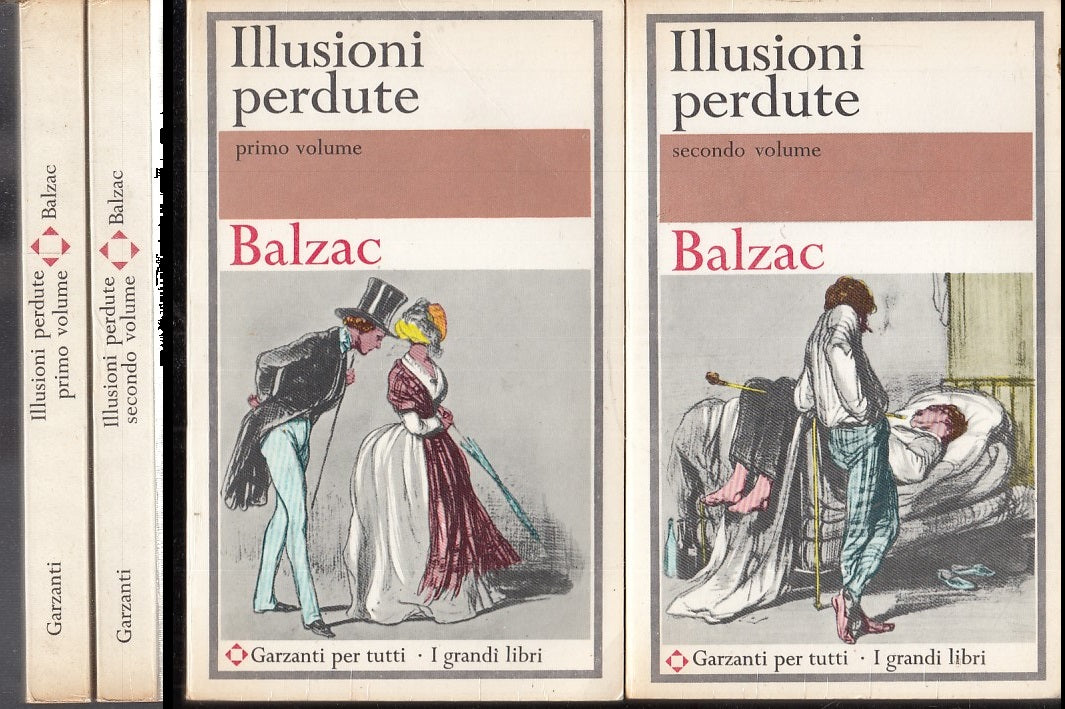 LN- ILLUSIONI PERDUTE 2 VOLUMI - BALZAC - GARZANTI - GRANDI LIBRI-- 1966- B- XFS