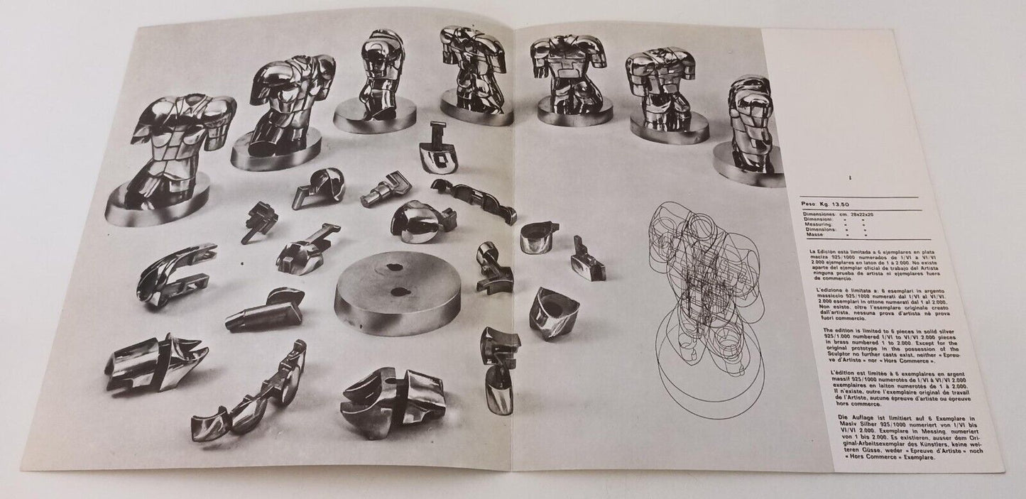 LT- TORERO BERROCAL 1972 SCULTURA - BRUSSURA BROCHURE PUBBLICITARIA - XFS162