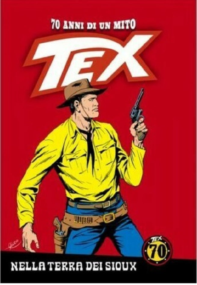 FB- 70 ANNI DI UN MITO TEX N.54 NELLA TERRA DEI SIOUX CON FIGURINE-- GdS-- C-G24