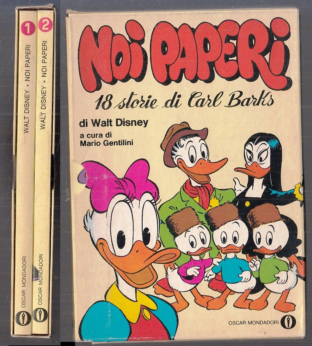 FD- NOI PAPERI COFANETTO 2 VOLUMI -- OSCAR MONDADORI DISNEY- 1a ED. 1978- B- R23