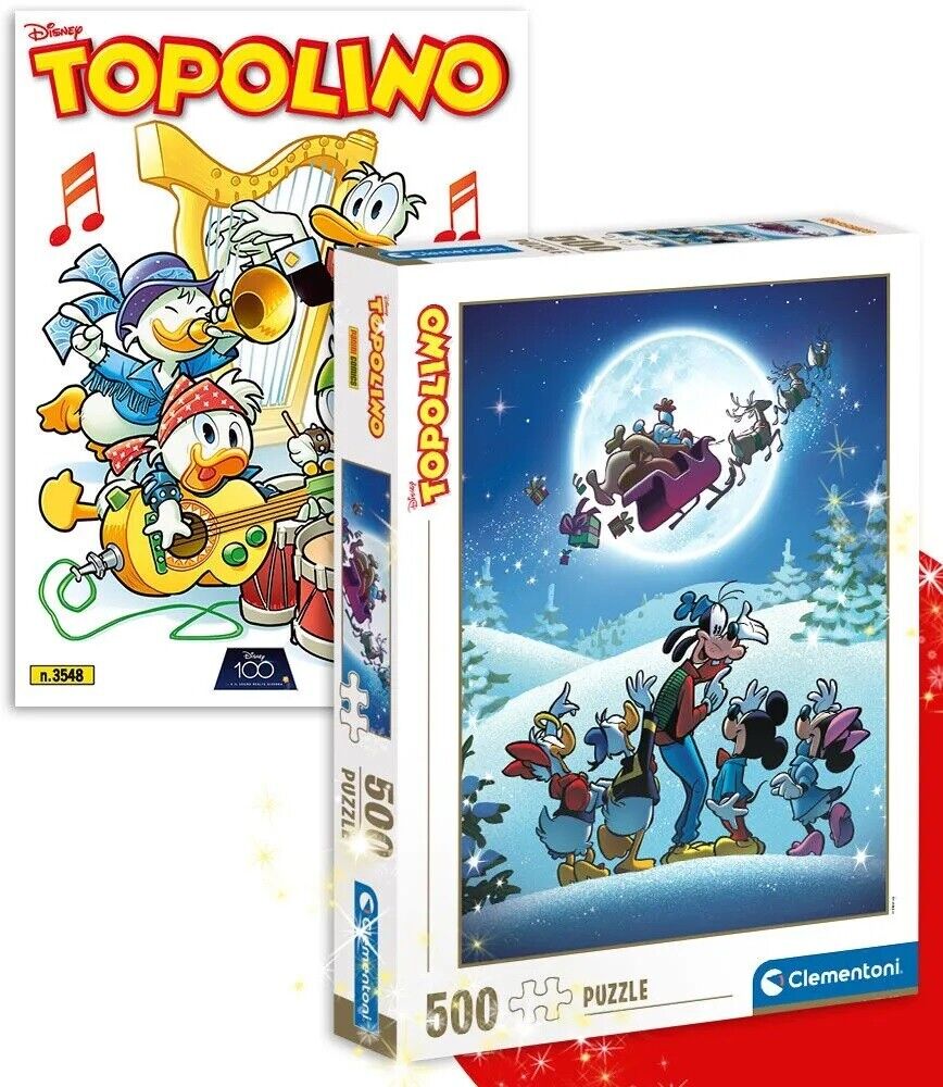 FD- TOPOLINO N.3548 + PUZZLE NATALE BLISTERATO -- PANINI DISNEY - 2023 - B - A24