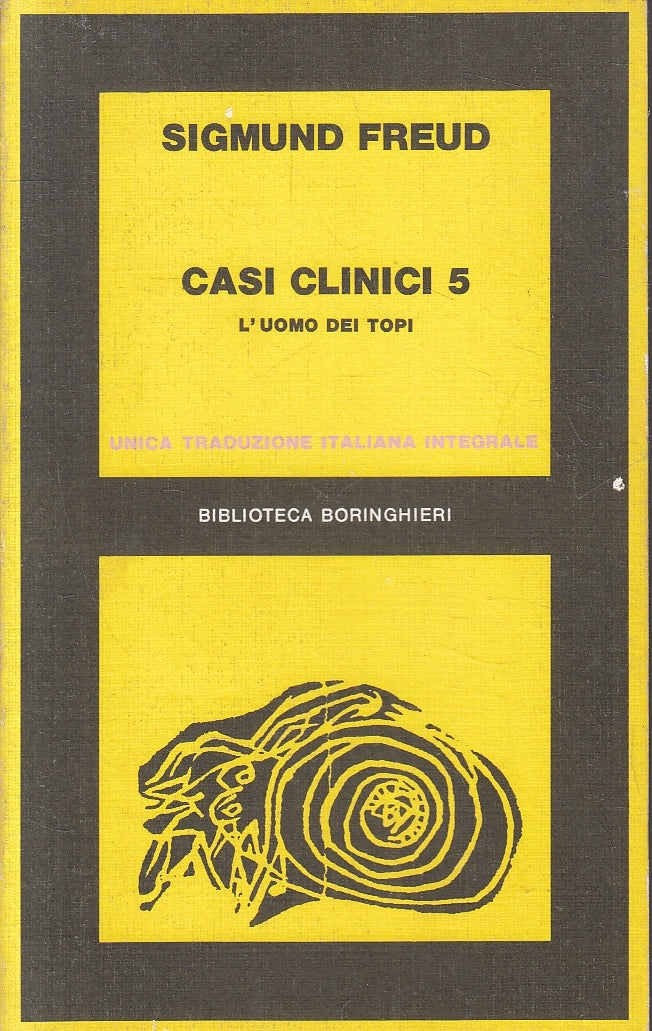 LZ- CASI CLINICI 5 L'UOMO DEI TOPI- SIGMUND FREUD- BORINGHIERI--- 1976- B-YFS256