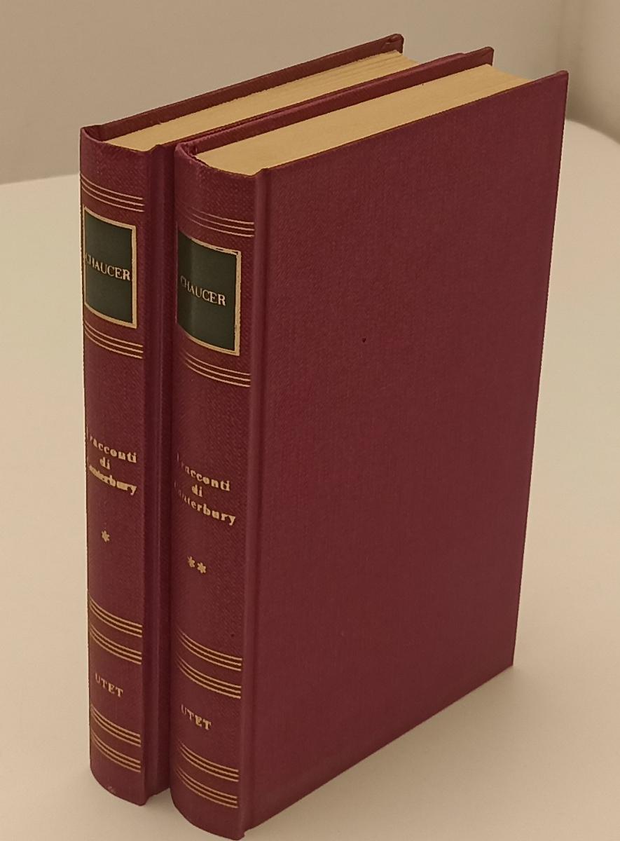 LN2- I RACCONTI DI CANTERBURY 2 VOLUMI- CHAUCER- SCRITTORI STRANIERI UTET- C-XFS