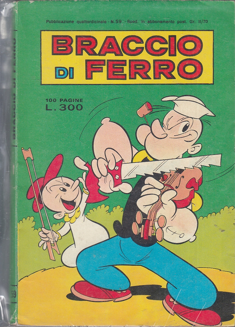 FC- BRACCIO DI FERRO N.59 COMICO FORMATO TASCABILE-- EDIZIONI METRO- 1977- B-RBX