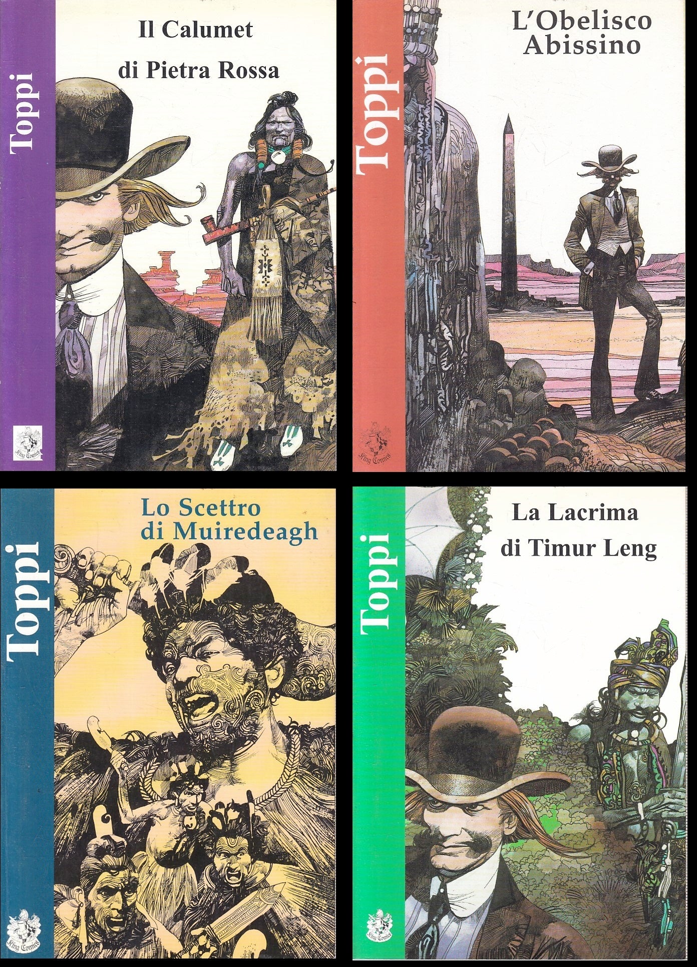 FV- IL COLLEZIONISTA 4 VOLUMI TIMUR LENG CALUMET- TOPPI- KING COMICS- 2002-B-D24