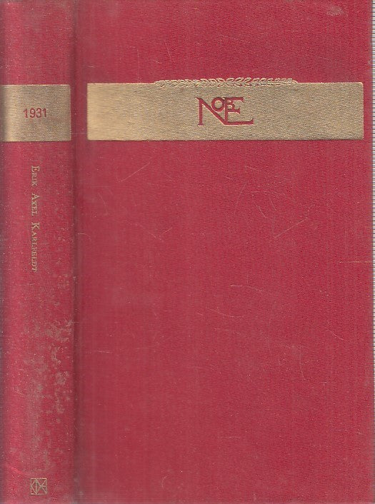 LN2- I NOBEL 1931 ERIK AXEL KARLFELDT - CLUB DEGLI EDITORI - CS - JXS198