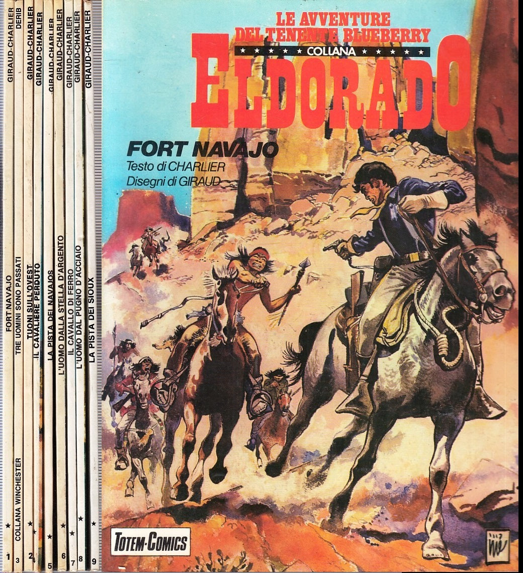 FZ- LE AVVENTURE DEL TENENTE BLUEBERRY 1/9-- TOTEM COLLANA ELDORADO- 1982- B-D24