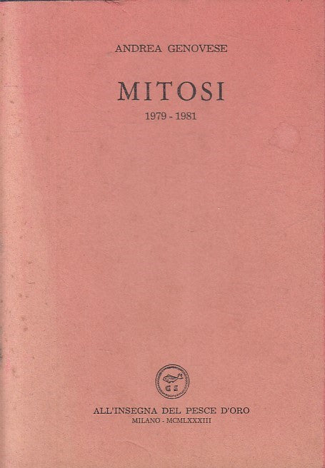 LN- MITOSI 1979-1981 - GENOVESE - INSEGNA DEL PESCE D'ORO --- 1983 - BS - XFS