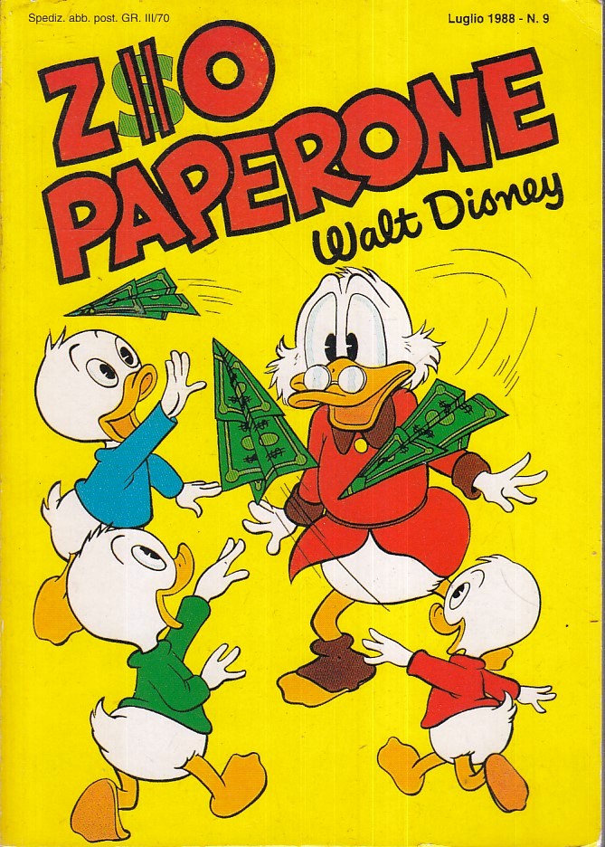 FD- ZIO PAPERONE N.9 -- DISNEY MONDADORI - 1988 - B - E25
