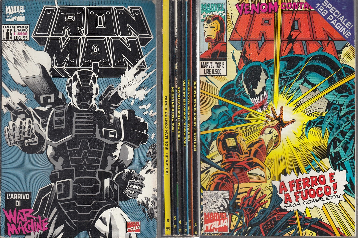 FS- IRON MAN 1/5 MINISERIE COMPLETA + SPECIALE MARVEL TOP 5 - ITALIA - 1995- A25