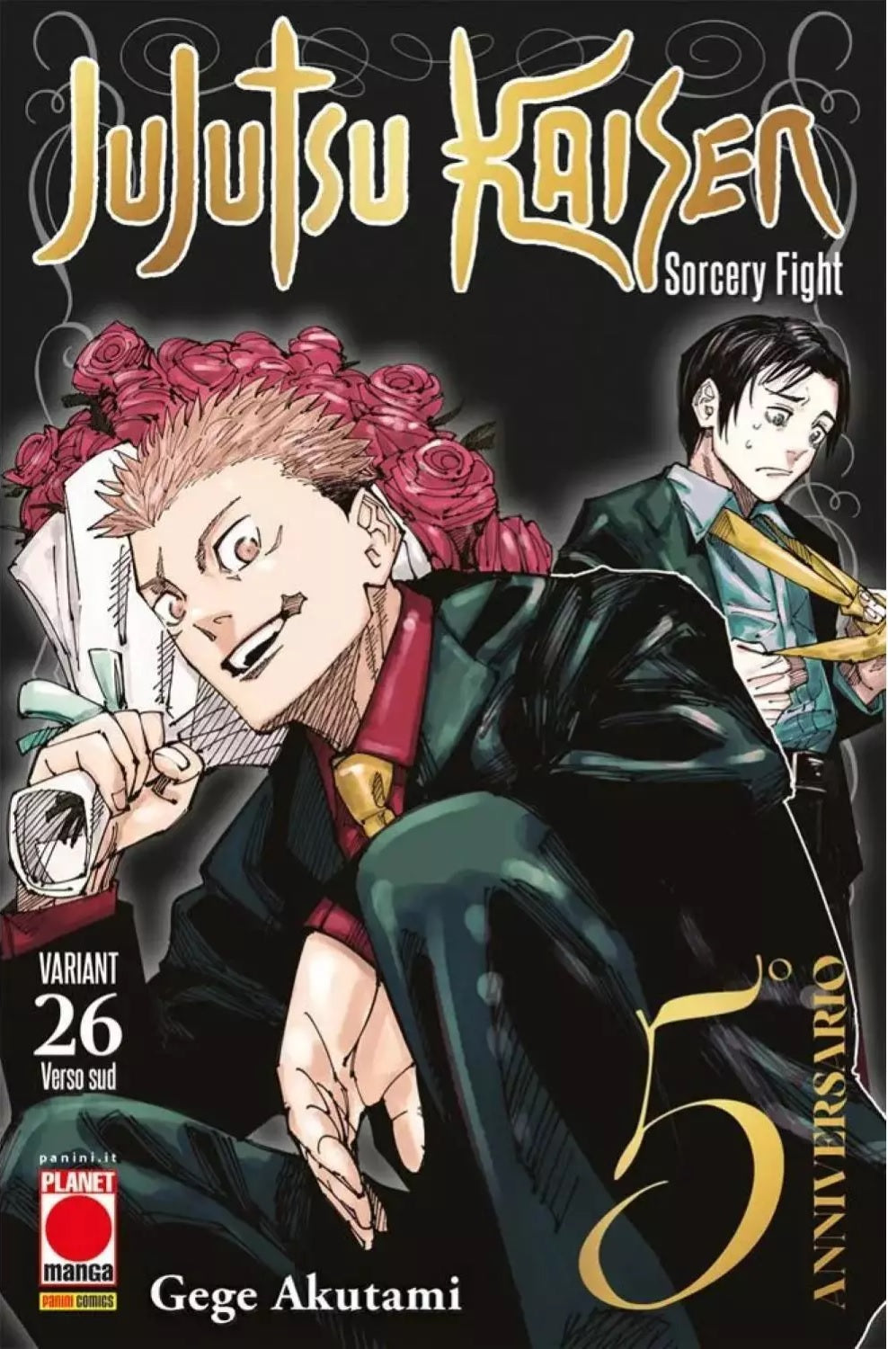 FM- JUJUTSU KAISEN N.26 COVER VARIAN 5° ANNIVERSARIO - PANINI PLANET MANGA - Q24