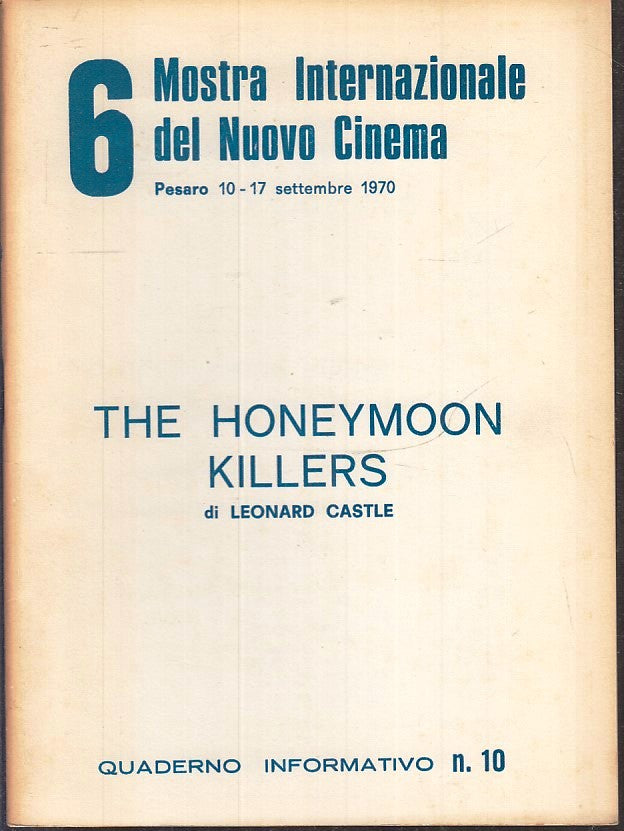LW- 6 MOSTRA INTERNAZIONALE NUOVO CINEMA PESARO 1970 10 LEONARD CASTLE - ZFS146