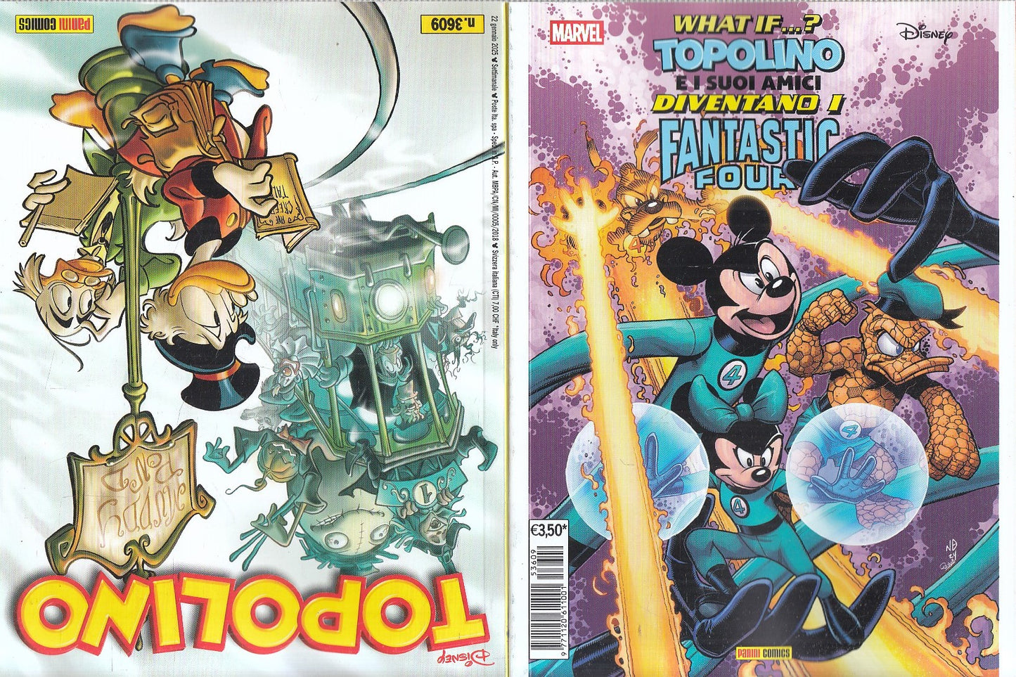 FD- TOPOLINO 3609 WHAT IF...? I FANTASTICI QUATTRO- PANINI DISNEY- 2025- B- B25