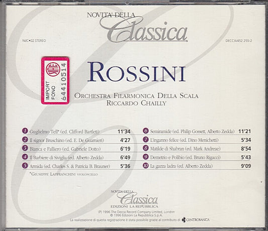 MCD- CD ROSSINI 10 OVERTURES CHAILLY DECCA - ZCD4