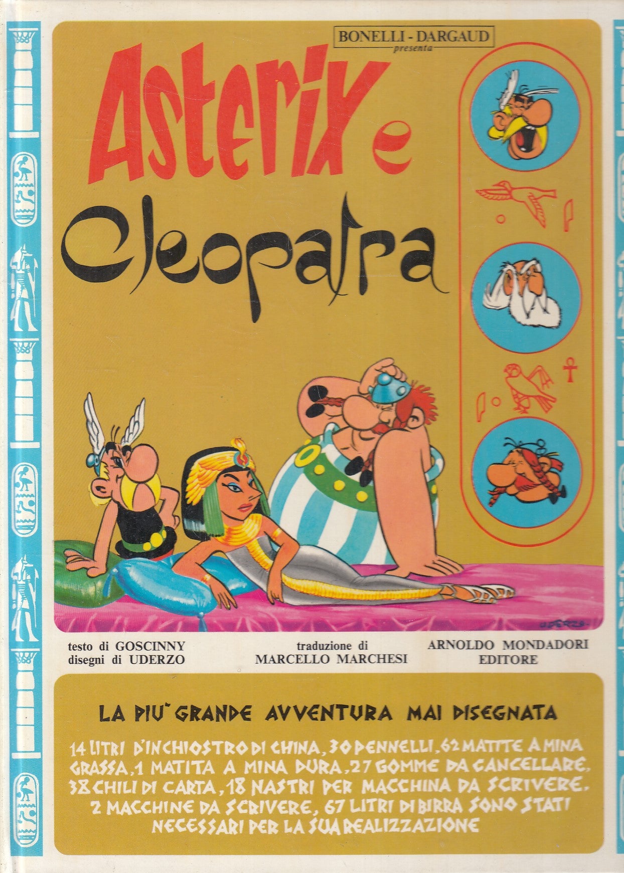 FC- ASTERIX E CLEOPATRA - GOSCINNY UDERZO - MONDADORI GLI ALBI 18 - 1984 - C- C25