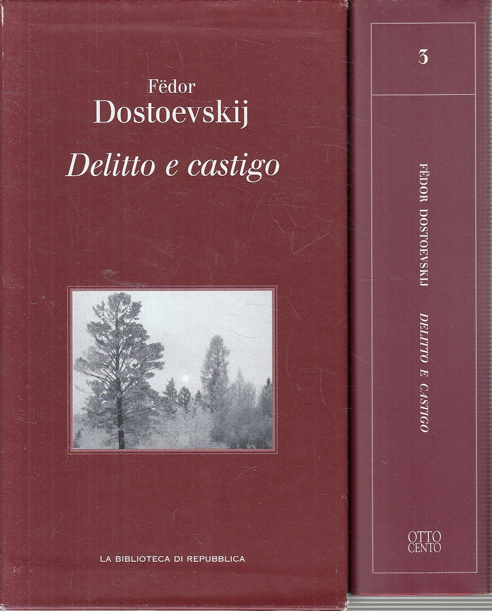 LN2- BIBLIOTECA REPUBBLICA OTTOCENTO 3 DOSTOEVSKIJ DELITTO CASTIGO - CS - JXS288