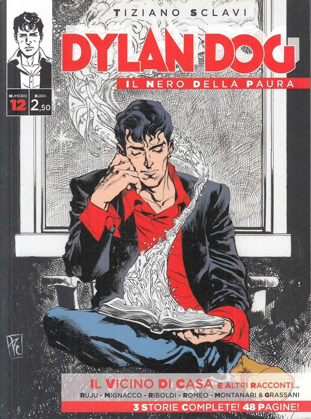 FB- DYLAN DOG IL NERO DELLA PAURA N.12 - TIZIANO SCLAVI - BONELLI - B - D25