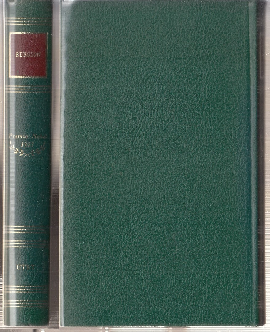 LN- PREMIO NOBEL 1927 BERGSON -- UTET - PREMI NOBEL --- CS - XFS