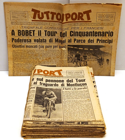 LC- QUOTIDIANO TUTTOSPORT 1953 TOUR DE FRANCE LOTTO 25 NUMERI BOBET - YFS101