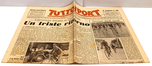 LC- BLOCCO TUTTOSPORT 115/129 15 NUMERI SUL TOUR DE FRANCE --- 1950- S - YFS983