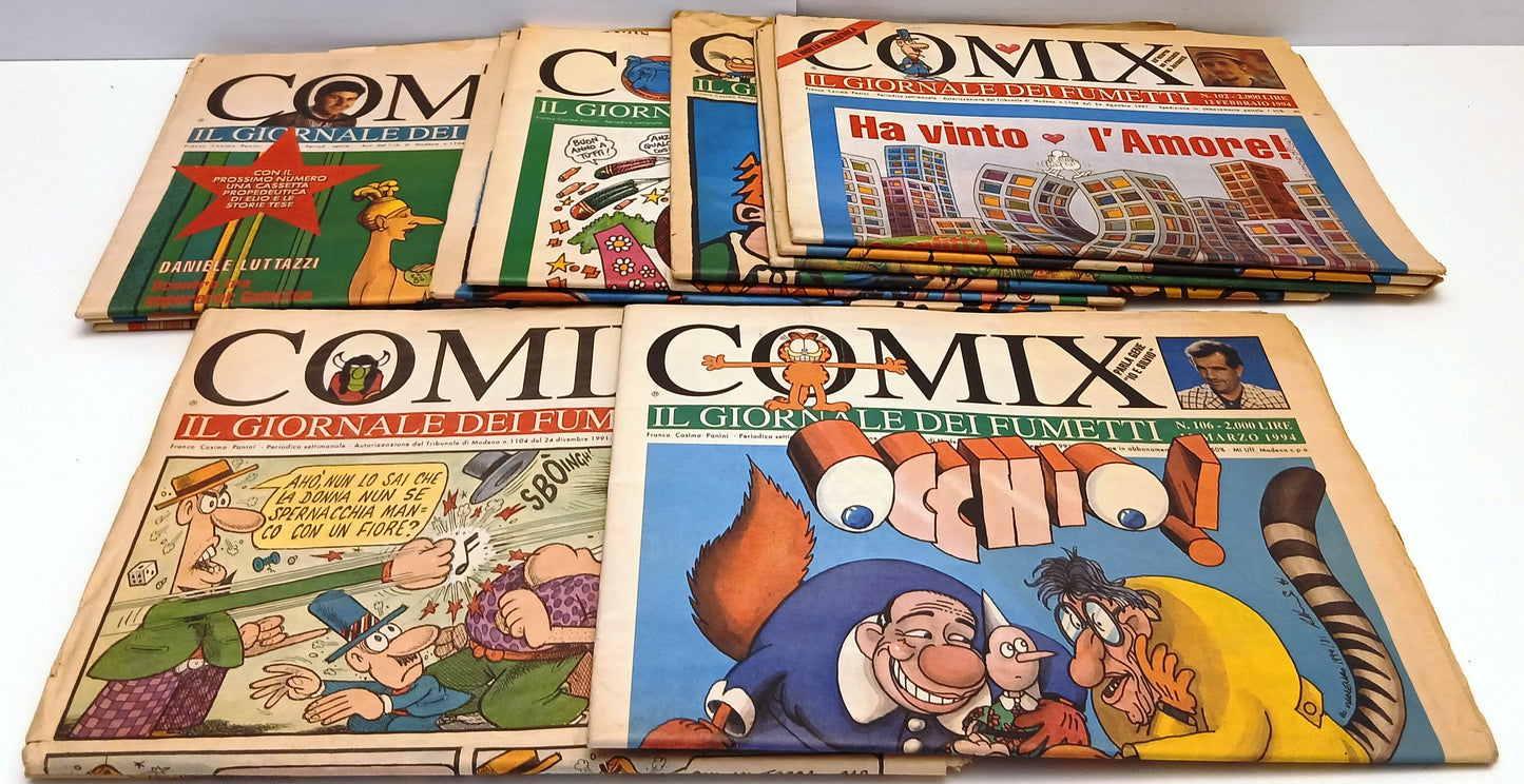 FZ- LOTTO 12 NUMERI COMIX GIORNALE FUMETTI 93/94 - JACOVITTI -- 1993-- YFS983